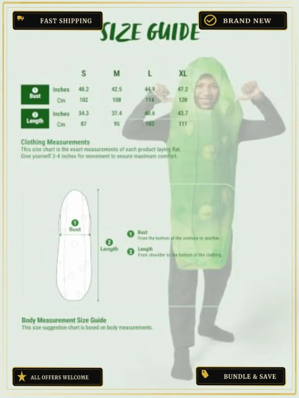 Kids Pickle Costume 3D Warts Polyester Jumpsuit Halloween Dress Up Cosplay
